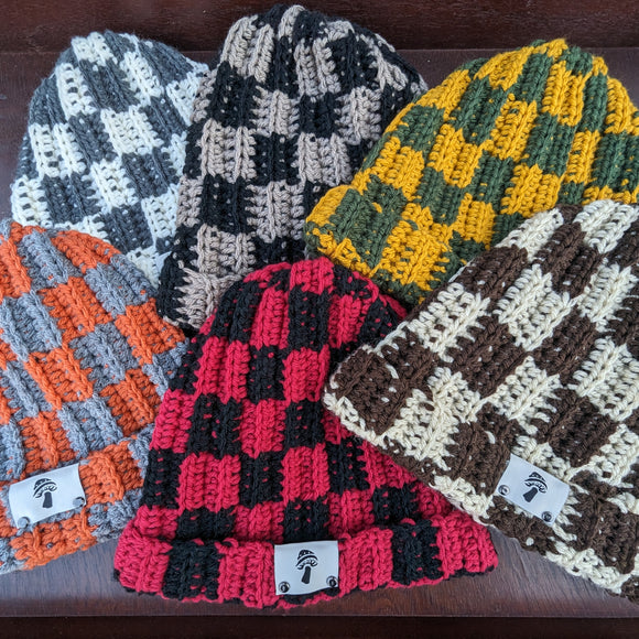 Checkered Fisherman Beanie