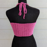 Bandeau Crochet Top - Rose