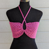 Bandeau Crochet Top - Rose