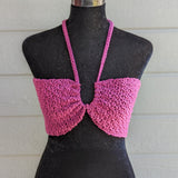 Bandeau Crochet Top - Rose