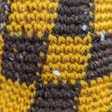 Checkered Bucket Hat - Chocolate Tweed & Gold