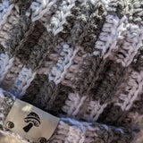 Checkered Solid True Gray & White Tweed