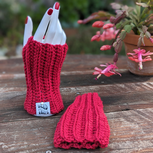 Hand Warmers - Solid Cherry Red