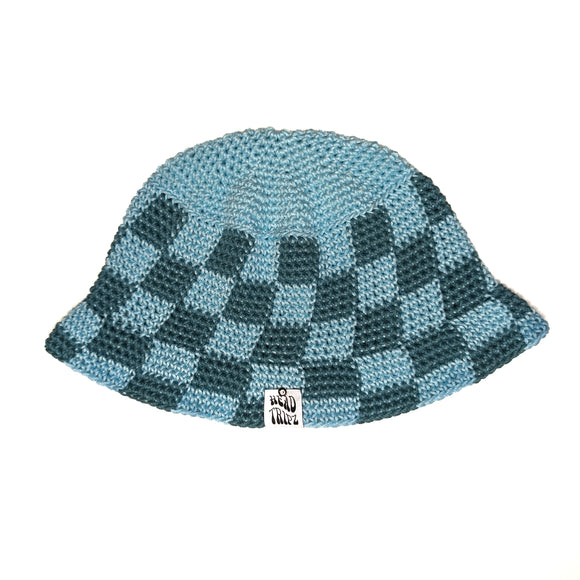 Mint & Jade Checkered Bucket Hat