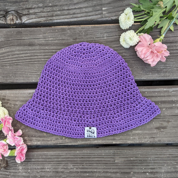 Purple - Solid Color Bucket Hat