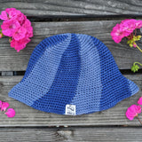 Swirl Bucket Hat - Navy & Denim