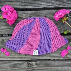 Swirl Bucket Hat - Purple & Rose