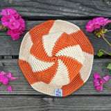 Swirl Bucket Hat - Tangerine & Ecru