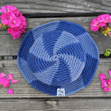 Swirl Bucket Hat - Navy & Denim