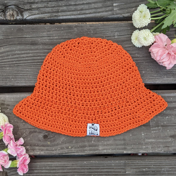 Tangerine - Solid Color Bucket Hat