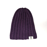 Ribbed Beanie- Amethyst