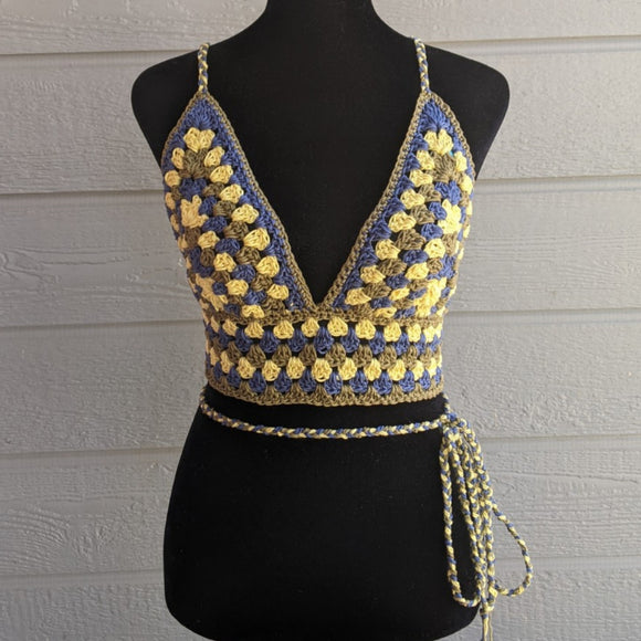 Blue Iris Granny Square Bralette