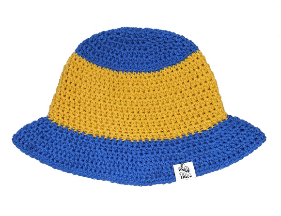 Blue and Yellow - Cotton Bucket Hat