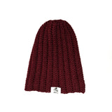 Ribbed Beanie- Burgandy