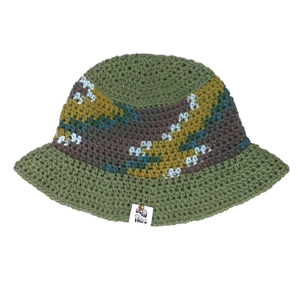 Camo & Olive Cotton Bucket Hat