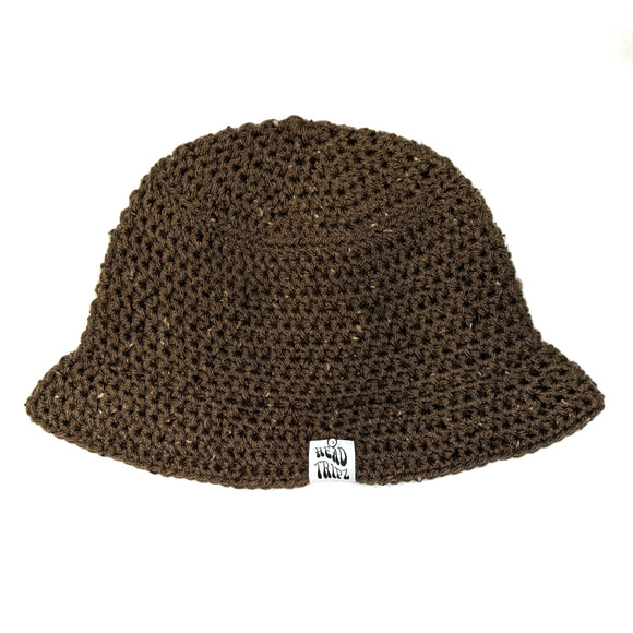 Chocolate Tweed Bucket Hat