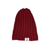 Ribbed Beanie- Garnet