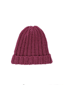 Ribbed Beanie - Rasberry