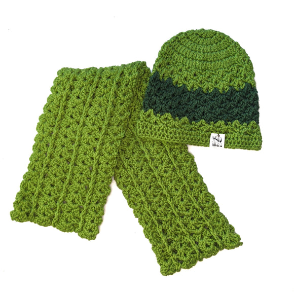 Scarf Set - Lime Green