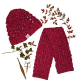 Scarf Set - Raspberry