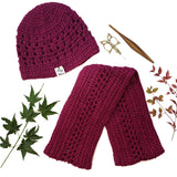 Scarf Set - Dark Red