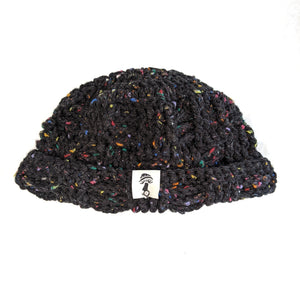 Basket Weave - Black Tweed