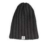 Ribbed Beanie - Black