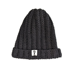 Ribbed Beanie - Black