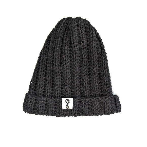 Ribbed Beanie - Black