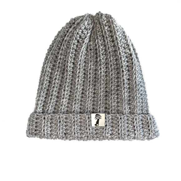 Ribbed Beanie - Gray