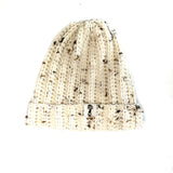 Ribbed Beanie - Aran Tweed