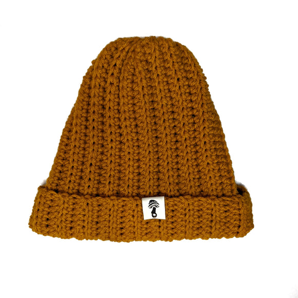 Beanie Ribbed- Gold