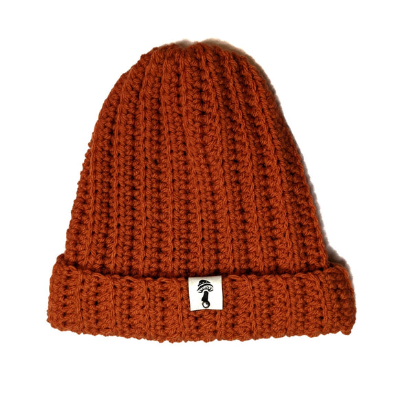 Ribbed Beanie- Pumpkin