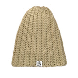 Ribbed Beanie- Beige