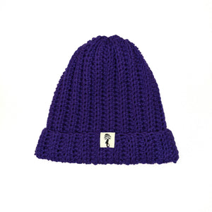 Beanie Ribbed- Grape