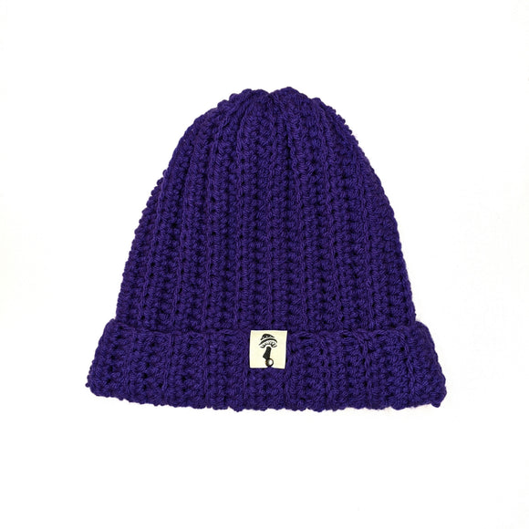 Beanie Ribbed- Grape