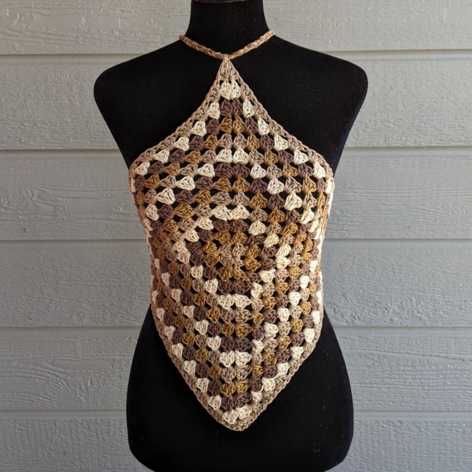 Rasta Granny Square Halter Top – Head Tripz1