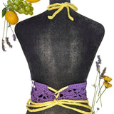 Lemon & Purple Two Tone Boho Bralette