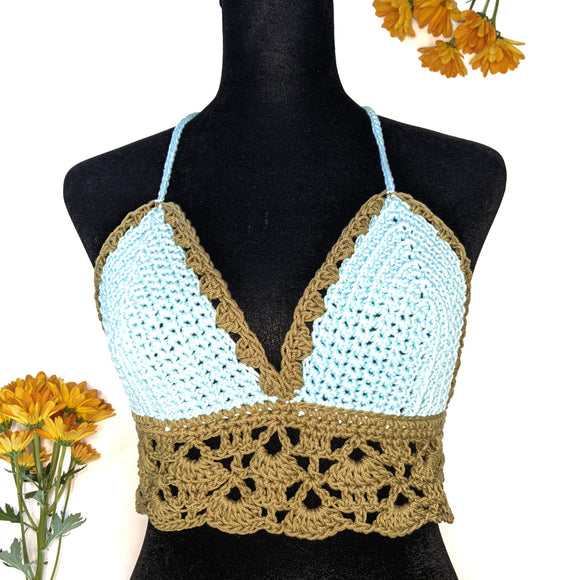 Mint & Bayleaf Two Tone Boho Bralette