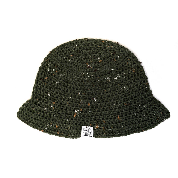 Olive Tweed Bucket Hat