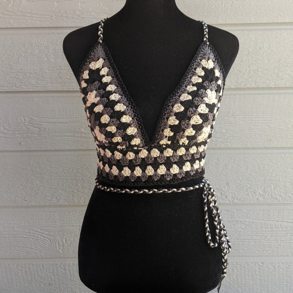 Oreo Granny Square Bralette