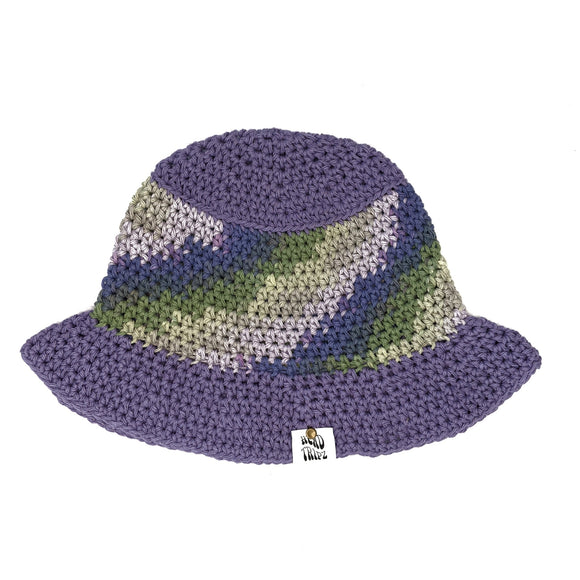 Purple w/ Purple Camo - Cotton Bucket Hat