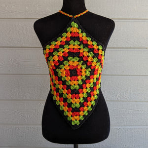 Rasta - Granny Square Halter Top