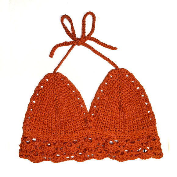 Tangerine Boho Bralette