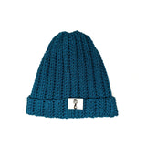 Ribbed Beanie-Teal
