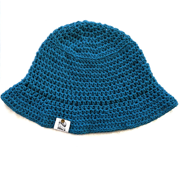 Turquoise -Cotton Bucket Hat